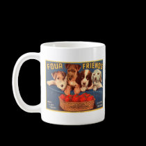 Four Friends Vintage Tomato Crate Label mugs