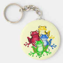Four Frogs Tshirts and Gifts Key Chain