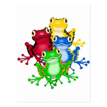 Four Frogs Tshirts and Gifts Post Cards