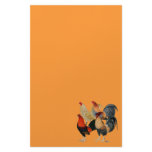 Four Game Cocks Stationery Design