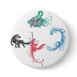 Four Gods Pinback Button