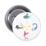 Four Gods Pinback Buttons