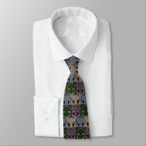 Four Graphic Headphones ties