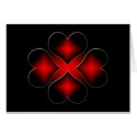Four Hearts Card by thehatch Four Hearts Card