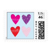 four hearts postage postage by sweetlittlebling four hearts postage postage