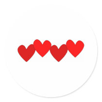 Four Hearts stickers
