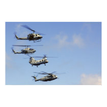 Four Helicopters posters