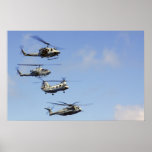Four Helicopters Posters