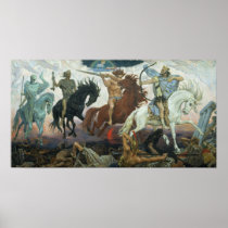 Four Horsemen of Apocalypse by Viktor Vasnetsov Poster