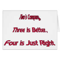 Four is Just Right cards by wdm_emm Four is Just Right cards