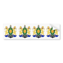 FOUR Johannesburg Coat of Arms Bumper Sticker