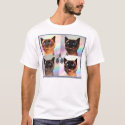 Four Kitty Cats t-shirts