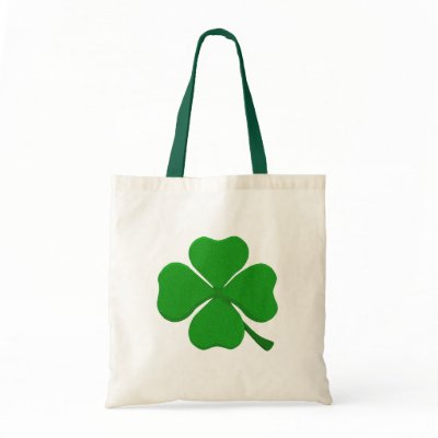 Four Leaf Clover Canvas Bags