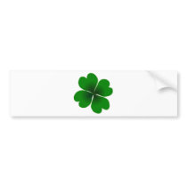four-leaf clover bumper stickers by anacletocold four-leaf clover bumper stickers