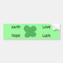Four-leaf Clover - bumper sticker
