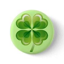 FOUR LEAF CLOVER buttons by dgpaulart FOUR LEAF CLOVER buttons