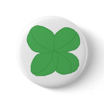 Four-leaf Clover - button by Horseshoes3 Four-leaf Clover - button