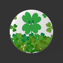 Four-Leaf Clover buttons