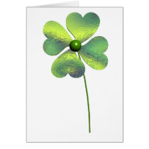 Four Leaf Clover Greeting Card