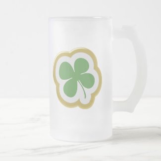 Four Leaf Clover Emblem Coffee Mugs