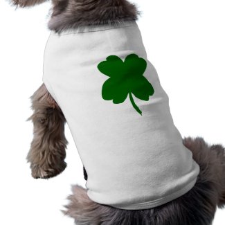 Four leaf clover, green clover, St. Patrick's Day petshirt