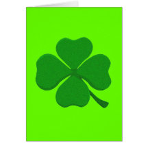 Four Leaf Clover Greeting Card