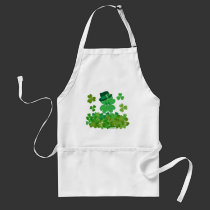 Four-Leaf Clover in Hat aprons
