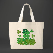 Four-Leaf Clover in Hat bags