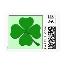 Four Leaf Clover - Irish Shamrock Postage Stamps
