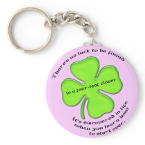 Four-Leaf Clover Keychain