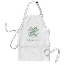 Four Leaf Clover Meaning: Hope, Faith, Love, Luck Aprons
