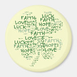 Four Leaf Clover Meaning: Hope, Faith, Love, Luck Magnets