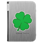 Four Leaf Clover; metal-look Kindle Covers