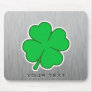 Four Leaf Clover; metal-look Mousepad Four Leaf Clover; metal-look Mousepad