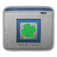 Four Leaf Clover; metal-look Sleeves For iPads