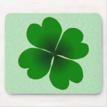 four-leaf clover mousepads by anacletocold four-leaf clover mousepads