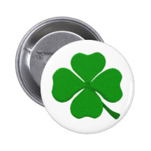 Four Leaf Clover Pinback Button