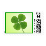 four leaf clover postage stamp