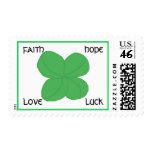 Four-leaf Clover - postage stamps