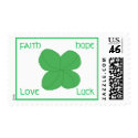 Four-leaf Clover - postage stamps stamp