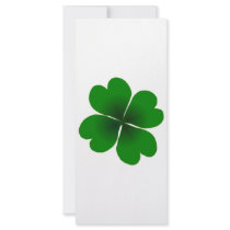 four-leaf clover rack cards