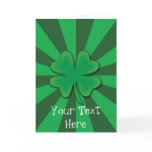 Four Leaf Clover St.Patrick's Day Card