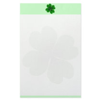 four-leaf clover stationery