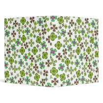 Four Leaf Clovers Avery Binder