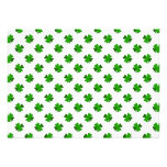 Four leaf clovers in green fade custom invitations