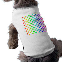 Four leaf clovers in rainbow pet tshirt