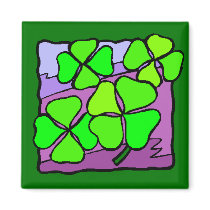 Four Leaf Clovers magnets by myhome71 Four Leaf Clovers magnets