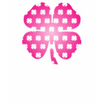 Four Leaf Luck PINK t-shirts