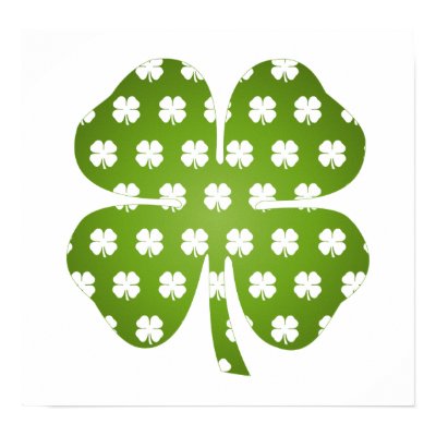 Four Leaf Luck Poster by Fudgebugladybug