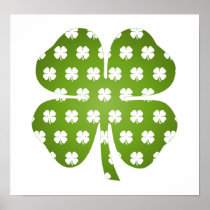 Four Leaf Luck Poster